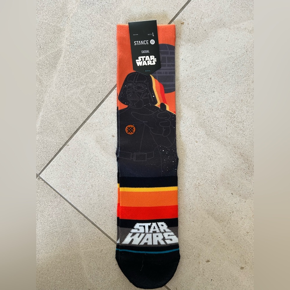 NWT Stance Star Wars Darth Vader socks, size L